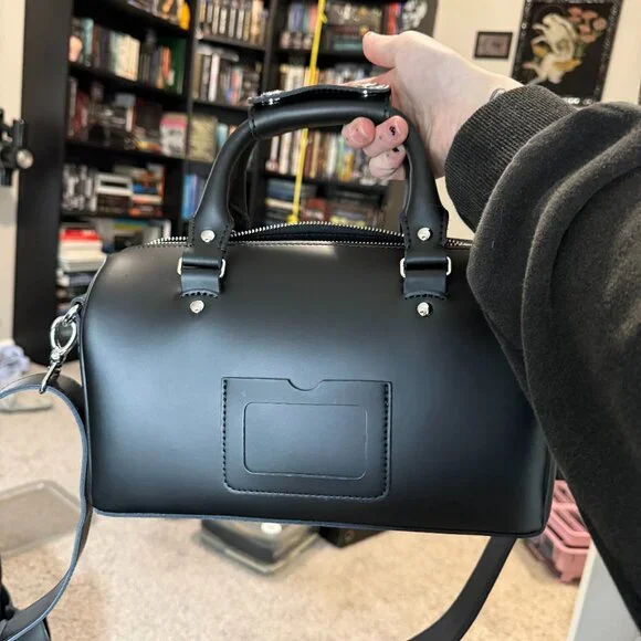 Dr Martens Kiev Leather Top Handle Bag - Black - Picture 2 of 4